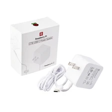 Raspberry Pi 5 Official Power Adapter USB Type-C 27W US - White (SC1153) 🇺🇸
