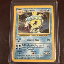 Pokémon TCG Gyarados Base Set 6/102 Holo 1999-2000 Wizards Base Set Copyright...