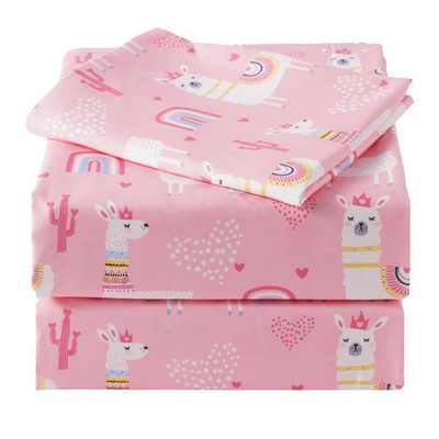 Bunnikins & Clover Twin Sheets Set Kids, Deep Pocket Soft Twin, Alpaca 