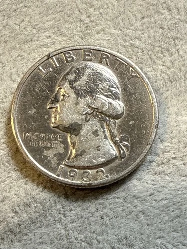 1932 S Washington Quarter Key Date XF Extra Fine Details Cleaned Nice Coin 7749