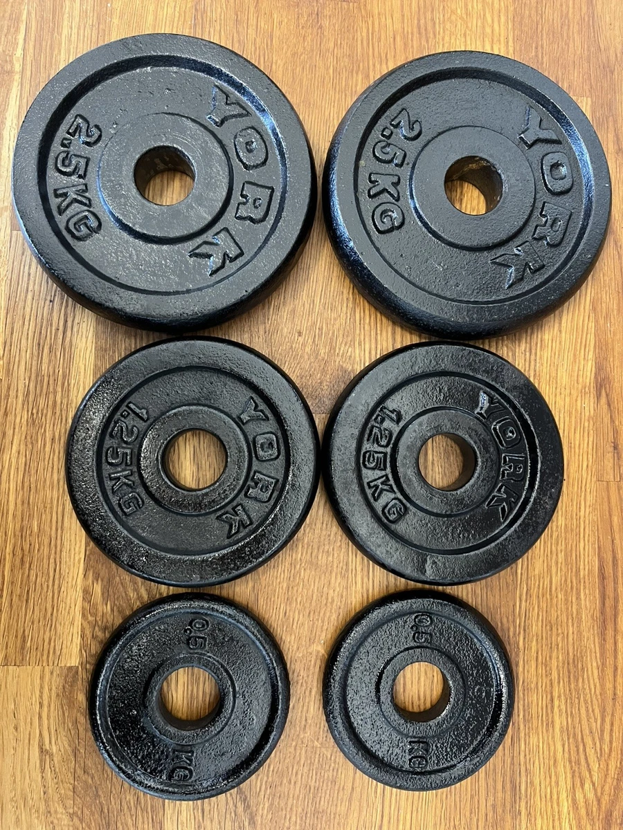 Paire D'haltères YORK 2.5 Lb – Poids Vintage USA Pour Crossfit Et Musculation