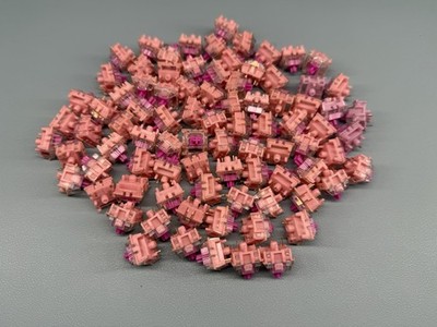 Gazzew Boba Gum Pink RGB Silent Linear Switches lot for Mechanical Keyboard