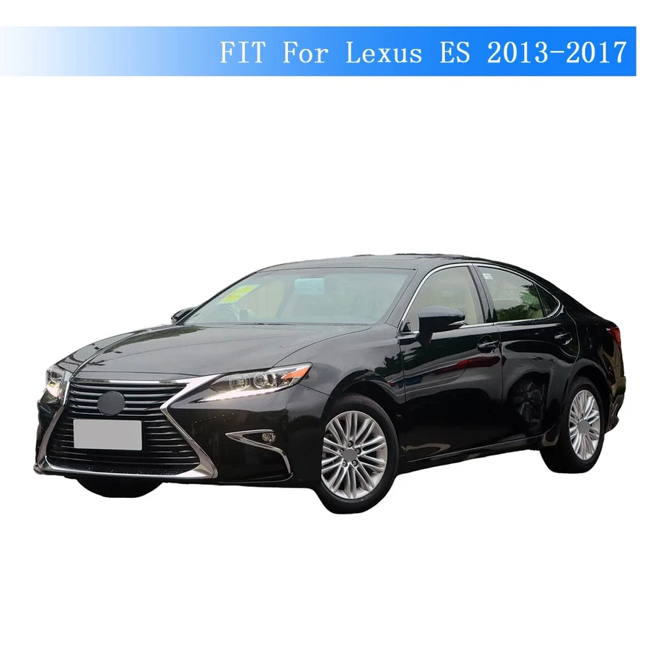 Glossy Black Chrome Delete Window Trims For Lexus ES 2013-2017 Foto 3 de 4