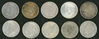 Peace Dollars Lot of 10 Average Circulated