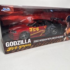 Jada 124 Nissan Skyline Gt-r R34 Godzilla Blackred 35133 Hollywood Rides Model