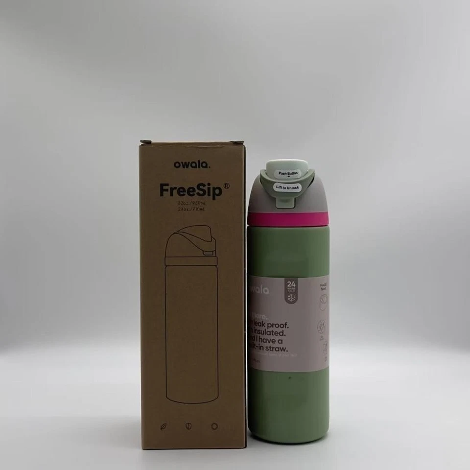 Owala Urban Outfitters Exclusive Tied and Ture FreeSip Blue Bow Bottle 24/32 OZ - Image 3 of 4