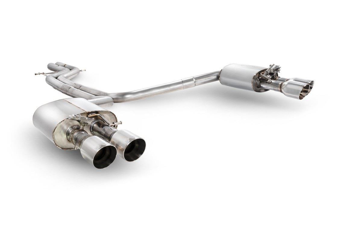 Scorpion Exhaust Non-Res Half-Sys W/Electro Valve Daytona Tail Audi S6 C7 12-18