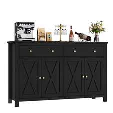 Sideboard Kitchen Storage Cabinet 4 Door 2 Drawer Large Unit Living Dining Rooms