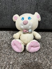 Vtg 1974 Fisher-price Cozies Cream Plush Bear Thermal Waffle Weave