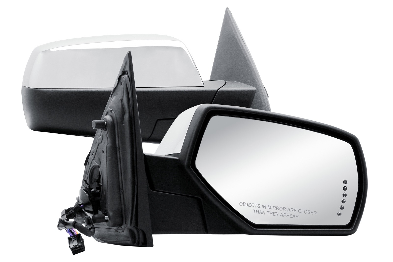Right Side Mirror Power Fold With Memory Chrome Cover For 14-18 Silverado Sierra