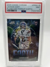 2025 Topps Cosmic Chrome Jaxson Dart Planetary Pursuit Earth Ppea-jd Psa 9 Rc