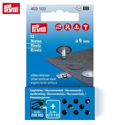Prym Denim Rivet Studs 9mm Diameter (403103)