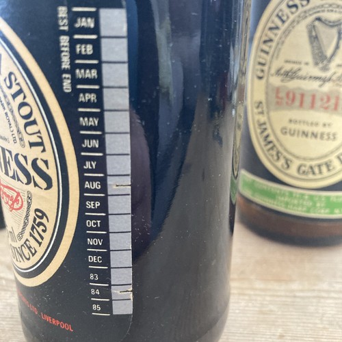 Vintage Guinness Extra Stout Bottles x3. Best before aug 84 - Picture 2 of 4