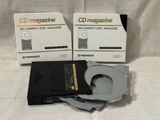 2 Pioneer Six-Compact-Disc CD Magazine with Original Sleeves Home or Car Japan