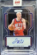 Jason Kidd 2021-22 Panini Prizm Basketball Auto New Jersey Nets #SG-JKD