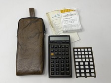 Hewlett Packard HP 41CX Calculator With Case And New Batteries and Financial PAC