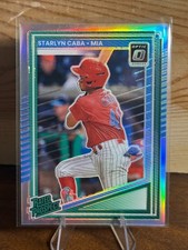 2025 Panini Donruss - Optic Rated Prospects Starlyn Caba #197 Holo Prizm (RC)
