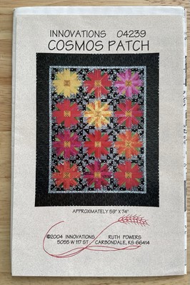 Cosmos Patch quilt pattern by Ruth Powers of Innovations 59 x74  Uncut
