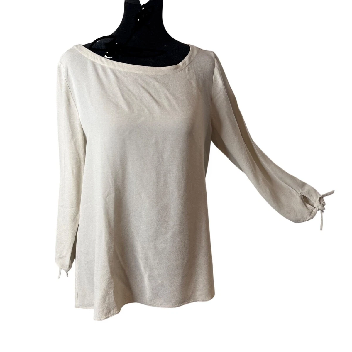 Top Eileen fisher in Seta Bianco taglia 14-16 US - 25523107 Top Eileen fisher in Seta Bianco taglia 14-16 US - 25523107