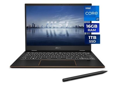 MSI Summit E13 Flip Evo Laptop Intel Core i7-1360P 16GB Memory 1 TB PCIe SSD