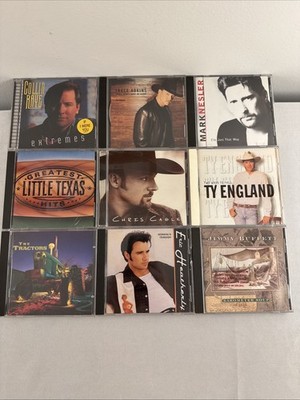Trace Adkins country CD Lot of 9 Collin Raye Jimmy Buffet Mark Nestler