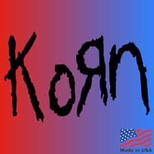Korn Vinyl Decal - Many colors available - Free Shipping