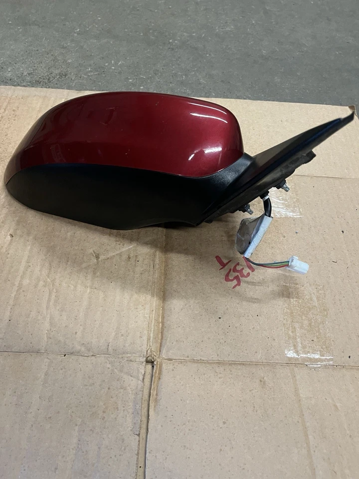 Espejo retrovisor lateral derecho Nissan Altima 2013-2018 sedán rojo eléctrico OEM Foto 3 de 4