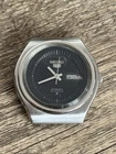 1976 Seiko 6319-8040 21J Day/Date Mens Watch Black Dial