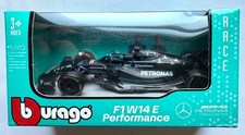 BBURAGO F1 W14 E PERFORMANCE MERCEDES 63 1:43 SCALE DIECAST Lewis Hamilton 2023