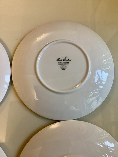 6 x Susie Cooper Orchid Taupe Fine Bone China Tea Plates 6.5" Vintage Wedgwood - Picture 13 of 16