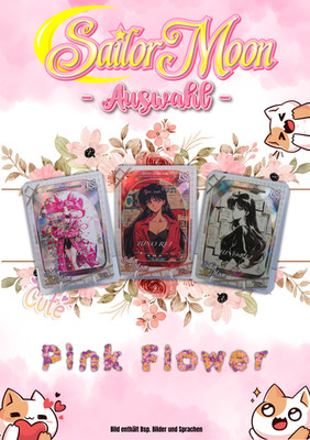Auswahl: Sailor Moon TCG - Pink Flower - SR - Holo/Glitter