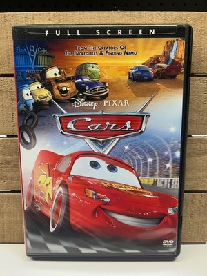 Cars DVD Full Screen Edition Walt Disney Pixar Route 66 Lightning McQueen Racing