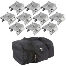  10 Trusst CT-TENT Adjustable Tent Clamps with Carry Case Package