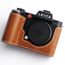 Half Case For Leica SL2 Genuine Leather Insert Camera Cover Kontice Handmade New