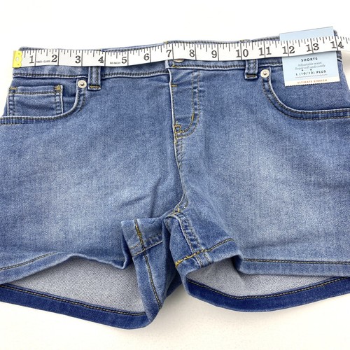 Cat & Jack Girls Size L 10/12 Plus Shorts Ultimate Stretch Medium Blue - Picture 8 of 9