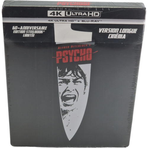 Psychose 4K Ultra HD + Blu-Ray Steelbook Limited Edition Hitchcock 2020 Area - Picture 1 of 8