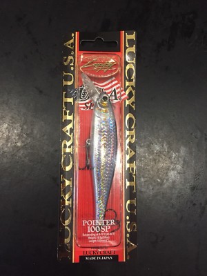 Lucky Craft Pointer SP 100 MS 4  6-10 Ft Suspending MS American Shad