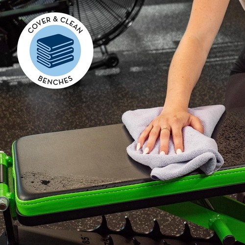 Mikrofaser Fitness Handtücher - 3er Pack 16x27" für Zuhause, Sporttasche & Yoga Gebrauch - Bild 2 von 7