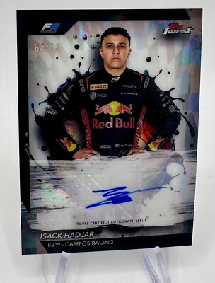 Topps Finest Formula 1 2024 F1 # Isack Hadjar # FAC-HAD # Auto Autograph /74 