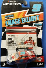 NASCAR Authentics 2022 Wave 1 Chase Elliott Llumar Window Win 1/64 w/free card