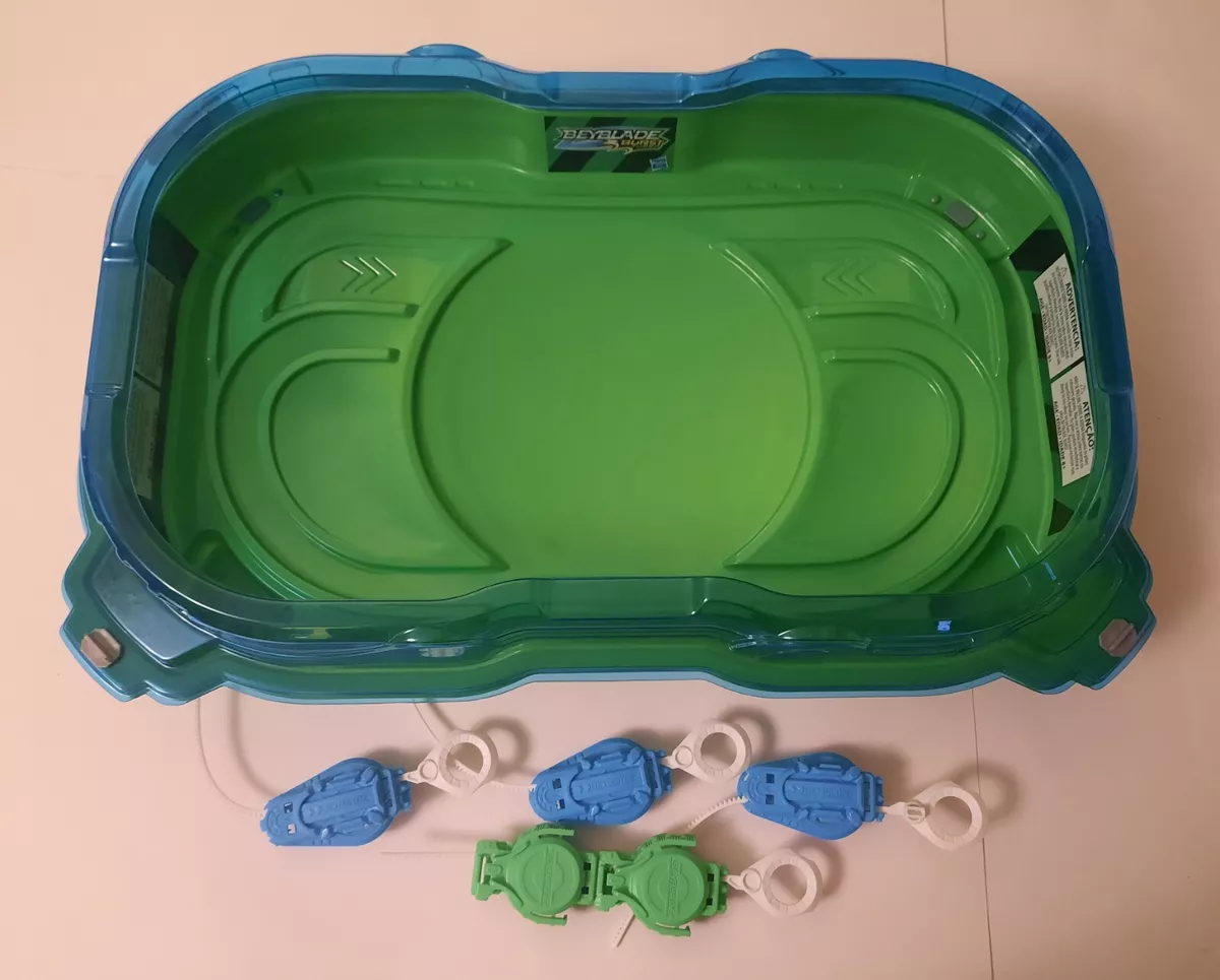 Beyblade Burst Turbo Slingshock Collision Battle Arena Stadium w Launchers