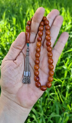 Amber Bakelite  Prayer Worry Beads Subha Tasbeh  تسبيح Masbaha مسبحة