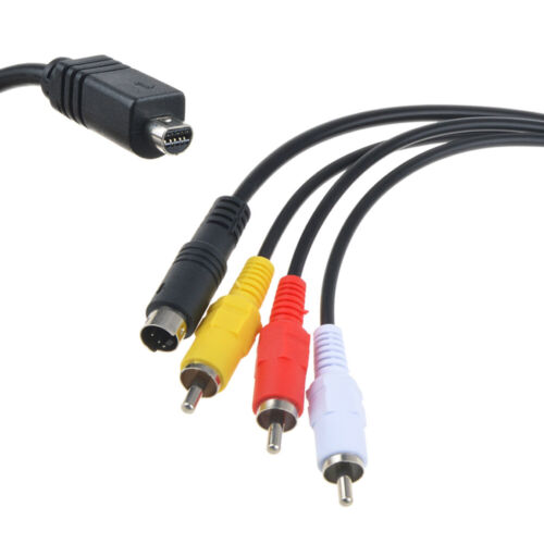 AV A/V Audio Video TV-OUT Cable Cord Lead For Sony Camcorder Handycam DCR-SR47/e - Picture 4 of 4