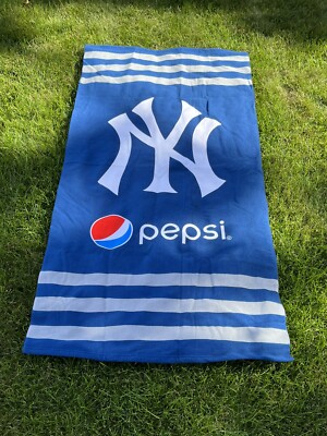 New York Yankees Blue Summer Beach Towel SGA Pepsi Sponsor