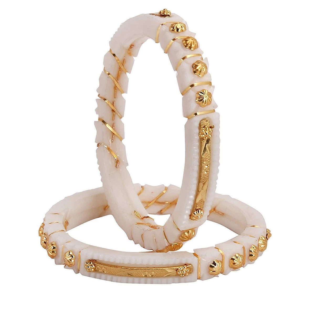 Indian Traditional Gold Plated Shakha Pola Bangle For Women Pack of 2