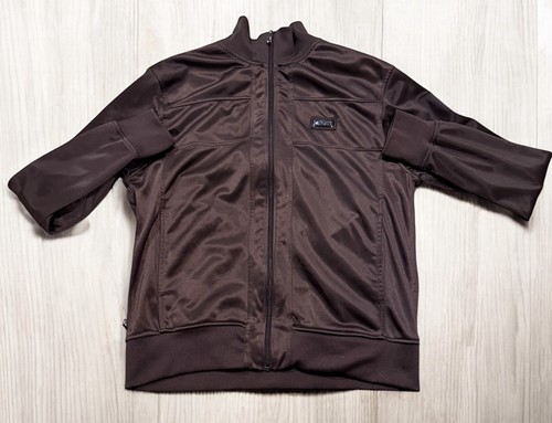 CAVI brown Tracksuit Jacket men’s size Large Euro Classy And Fit Hard To Find