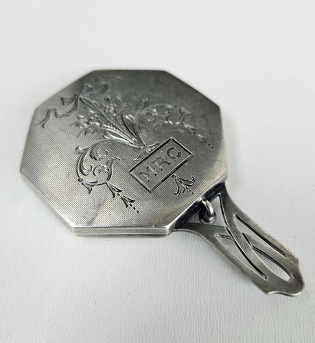 Antique 925 Sterling Silver Pocket Ashtray Compact - Picture 11 of 17
