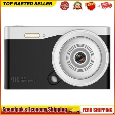 4K Kids Digital Camera 16X Zoom Beginners Vlogging Camera Students Pocket Camera