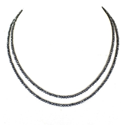 Black Diamond Beads Necklace! Design In 