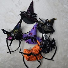 Kids Halloween Party Witch Hat Headbands Set Of Six